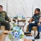 Audiensi antara Wakil Komandan Kodaeral VIII, Laksma TNI Tony Herdijanto, S.E., M.Sc., mewakili Dankodaeral VIII Laksda TNI Dery Triesananto Suhendi, dengan Gubernur Sulawesi Utara di Wisma Gubernuran Bumi Beringin, Manado, Selasa (4/8/2026).