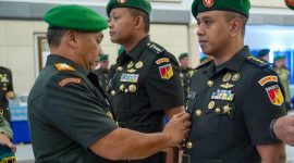 Pangdam XIII/Merdeka, Mayjen TNI Mirza Agus, S.I.P., memimpin Serah Terima Jabatan (Sertijab) sejumlah pejabat utama Kodam XIII/Merdeka.