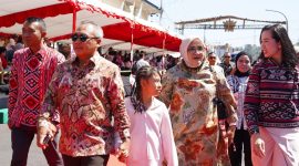 Pangdam XIII/Merdeka Mayjen TNI Mirza Agus, S.I.P., menghadiri rangkaian Tomohon International Flower Festival (TIFF) 2026 di Kota Tomohon, Sulawesi Utara, Sabtu (8/8/2026).