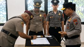 Kombes Pol Yandrie Philips Makaminan resmi menjabat Direktur Reserse Narkoba (Dirresnarkoba) Polda Sulawesi Utara.