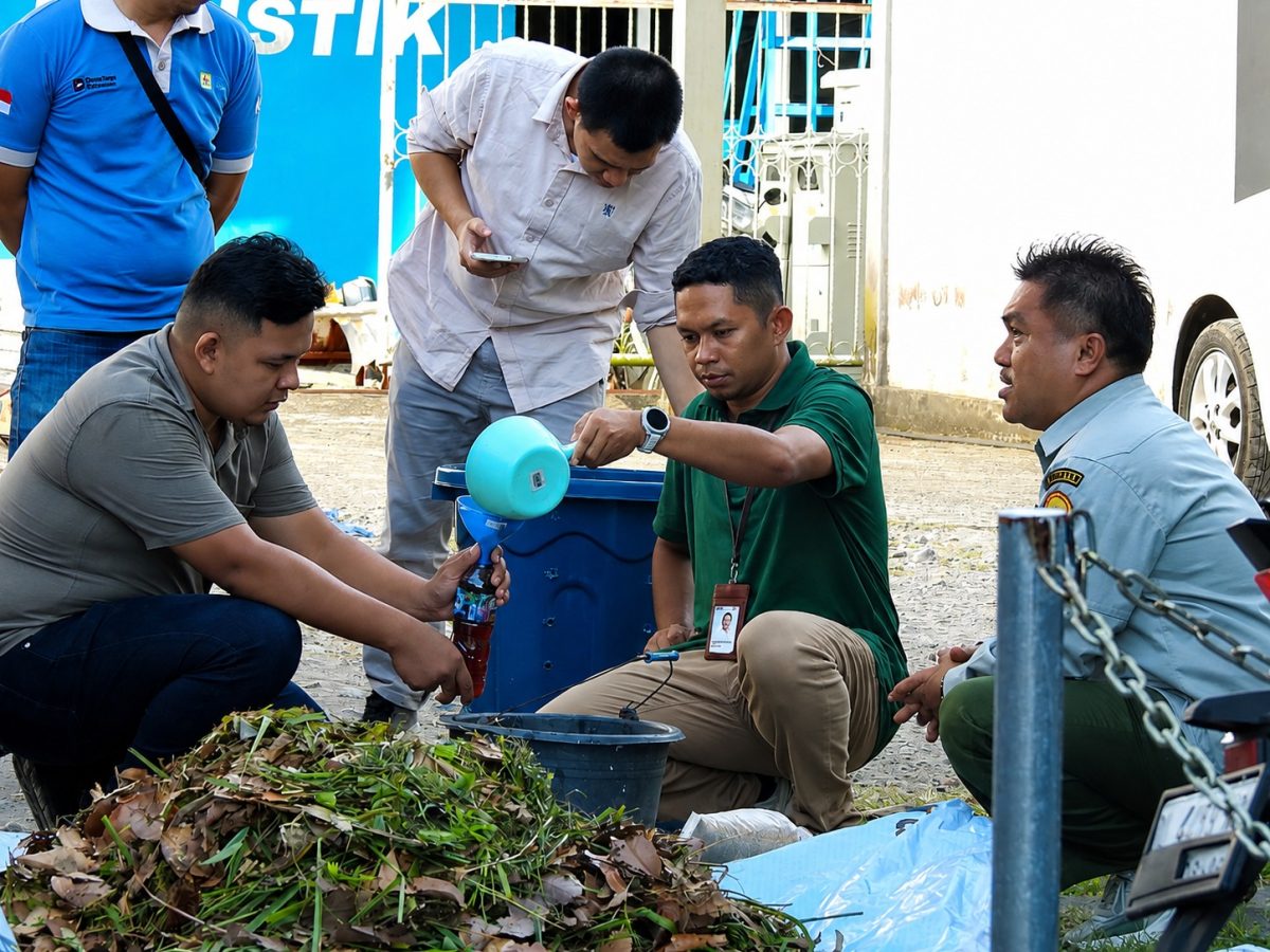 PLN UP3 Tahuna mendorong budaya peduli lingkungan melalui Sosialisasi Pengolahan Sampah Organik, Senin (11/8/2026).
