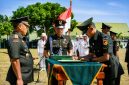 Pangdam XIII/Merdeka Mayjen TNI Mirza Agus, S.I.P., menutup Pendidikan Pertama Bintara (Dikmaba) Gelombang II Tahun Anggaran 2026 Kodam XIII/Merdeka. di Secaba Rindam XIII/Merdeka, Amurang, Selasa (11/8/2026).