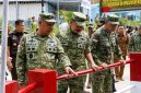 Pangdam XIII/Merdeka Mayjen TNI Mirza Agus, S.I.P., menghadiri peluncuran pembangunan 2.500 Jembatan Garuda dan 3.000 titik air bersih yang diresmikan serentak oleh Presiden RI Jenderal TNI (Purn) Prabowo Subianto secara daring, Kamis (13/8/2026).