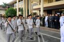 Pawai obor Taptu mewarnai suasana menjelang peringatan HUT ke-81 Kemerdekaan Republik Indonesia di Sulawesi Utara.