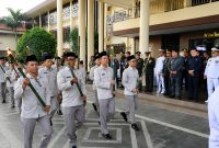 Pawai obor Taptu mewarnai suasana menjelang peringatan HUT ke-81 Kemerdekaan Republik Indonesia di Sulawesi Utara.