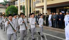Pawai obor Taptu mewarnai suasana menjelang peringatan HUT ke-81 Kemerdekaan Republik Indonesia di Sulawesi Utara.