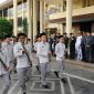 Pawai obor Taptu mewarnai suasana menjelang peringatan HUT ke-81 Kemerdekaan Republik Indonesia di Sulawesi Utara.