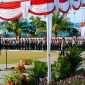 Polda Sulawesi Utara menggelar upacara pengibaran Bendera Merah Putih dalam rangka memperingati HUT ke-81 Kemerdekaan Republik Indonesia.