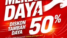 Dalam rangka HUT ke-81 RI, PLN kembali menghadirkan program diskom tambah daya listrik 50% bertajuk "Merdeka Daya" yang berlangsung mulai 17 hingga 25 Agustus 2026. Promo ini dihadirkan guna memberi kemudahan bagi masyarajat dalam mengoptimalkan penggunaan energi listrik untuk kenyamanan rumah tangga, pengembangan usaha, hingga peningkatan produktivitas.
