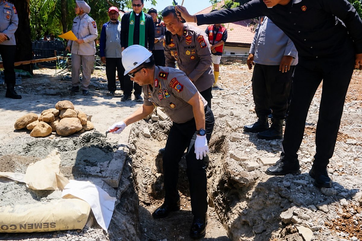Pembangunan ditandai dengan peletakan batu pertama atau groundbreaking yang dipimpin Kapolda Sulut Irjen Pol Roycke Harry Langie, Kamis (20/8/2026).