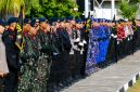 Kapolda Sulawesi Utara Irjen Pol Roycke Harry Langie memimpin upacara peringatan Hari Juang Polri Tahun 2026 di Lapangan Presisi Polda Sulut, Jumat (21/8/2026).