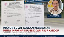 INAKOR Sulawesi Utara mengajukan keberatan setelah permohonan informasi publik kepada PPID RSUP Prof. Dr. R.D. Kandou Manado belum mendapat tanggapan.