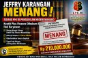 Jeffry Karangan memenangkan perkara Perselisihan Hubungan Industrial (PHI) melawan Kredit Plus Finance di Pengadilan Negeri Manado.