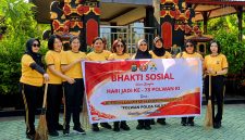 Semangat kepedulian dan toleransi ditunjukkan Polisi Wanita (Polwan) Polda Sulawesi Utara (Sulut) melalui kegiatan bakti sosial di sejumlah rumah ibadah, Jumat (28/8/2026).