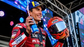 Marc Marquez tampil dominan dan berhasil memenangkan Sprint Race MotoGP Aragon 2026 di Sirkuit MotorLand Aragon, Spanyol, Sabtu (29/8/2026).