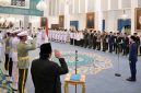 Pengukuhan anggota Pasukan Pengibar Bendera Pusaka (Paskibraka) tahun 2026 oleh Wakil Presiden Gibran Rakabuming dalam upacara yang digelar pada Sabtu, 15 Agustus 2026 di Istana Negara, Jakarta. Foto: BPMI Setpres/Cahyo
