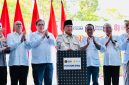 Presiden Prabowo Subianto menyampaikan optimismenya terhadap peluncuran program pembangkit listrik tenaga surya (PLTS) 100 gigawatt peak (GWp) di Kabupaten Jembrana, Provinsi Bali, pada Selasa, 25 Agustus 2026. Foto: BPMI Setpres/Laily Rachev