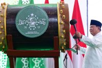 Presiden Prabowo Subianto menghadiri sekaligus meresmikan pembukaan Muktamar ke-35 Nahdlatul Ulama (NU) yang digelar di Lapangan Untung Surapati, Pondok Pesantren Bahrul Ulum Tambakberas, Kabupaten Jombang, Provinsi Jawa Timur, pada Kamis, 27 Agustus 2026. Foto: BPMI Setpres/Muchlis Jr
