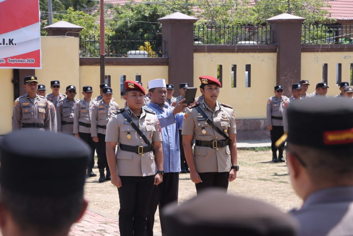 Polres Kotamobagu melakukan serah terima jabatan (Sertijab) Kepala Satuan Reserse Kriminal (Kasat Reskrim), Sabtu (19/9/2026).