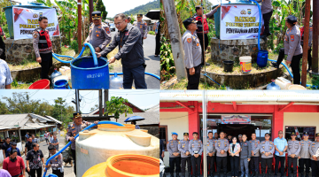 Kepolisian Resor (Polres) Tomohon kembali menunjukkan kepedulian terhadap masyarakat yang terdampak kekeringan akibat fenomena El Nino.