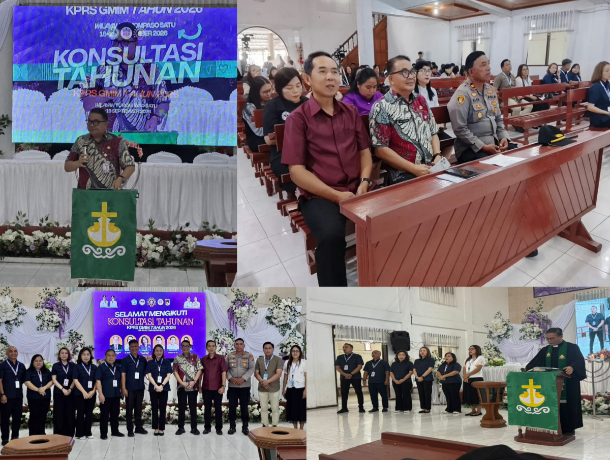 Kepala Dinas Kepemudaan dan Olahraga Agustivo Tumundo, SE, M.Si membuka dengan resmi pelaksanaan Konsultasi Tahunan Komisi Pelayanan Remaja (KPR) Sinode GMIM Tahun 2026.
