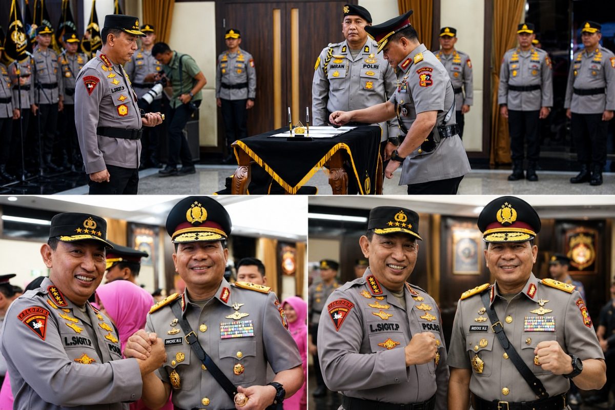 Kapolri Jenderal Polisi Listyo Sigit Prabowo bersama Astamaops Kapolri Irjen Pol. Roycke Harry Langie, S.I.K., M.H.
