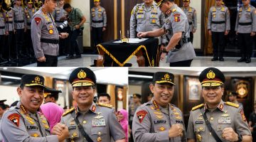 Kapolri Jenderal Polisi Listyo Sigit Prabowo bersama Astamaops Kapolri Irjen Pol. Roycke Harry Langie, S.I.K., M.H.