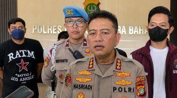 Kapolres Metro Jakarta Barat Kombes Pol. Nasriadi saat memimpin press conference.(ist)