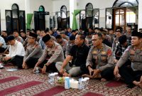 Kepolisian Daerah Sulawesi Utara (Polda Sulut) memperingati Maulid Nabi Muhammad SAW 1448 Hijriah di Masjid Nurul Jihad, Kamis (3/9/2026).