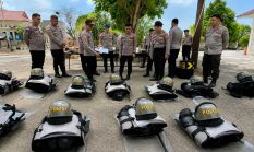 Polres Talaud Cek Kesiapan Peralatan Samapta