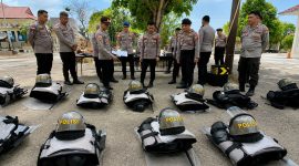 Polres Kepulauan Talaud memastikan seluruh peralatan Satuan Samapta dalam kondisi lengkap dan siap digunakan untuk mendukung tugas kepolisian di lapangan.