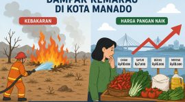 Kemarau berkepanjangan mulai memberikan dampak terhadap kehidupan masyarakat di Kota Manado.