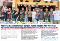 Suasana hangat dan penuh keakraban mewarnai pertemuan sejumlah wartawan bersama jajaran Intelijen Kodam XIII/Merdeka di Rumah Kopi Tikala, Manado, Sabtu (5/9/2026).