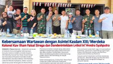 Suasana hangat dan penuh keakraban mewarnai pertemuan sejumlah wartawan bersama jajaran Intelijen Kodam XIII/Merdeka di Rumah Kopi Tikala, Manado, Sabtu (5/9/2026).