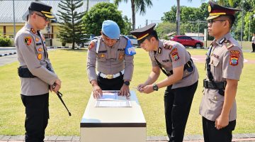 Polres Minahasa Utara melakukan penyegaran jabatan melalui serah terima jabatan (Sertijab) tiga pejabat utama dan Kapolsek jajaran, Jumat (4/9/2026).