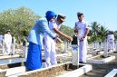 Kodaeral VIII menggelar ziarah dalam rangka memperingati HUT ke-81 TNI Angkatan Laut (TNI AL) Tahun 2026 di Taman Makam Pahlawan (TMP) Kairagi Weru, Kecamatan Paal Dua, Kota Manado, Senin (7/9/2026).