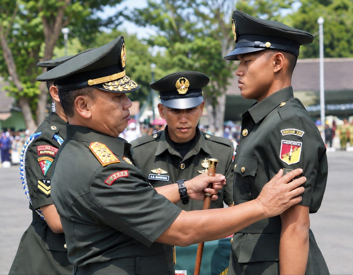 326 prajurit muda TNI Angkatan Darat resmi dilantik dalam Upacara Pelantikan dan Pengambilan Sumpah Prajurit Pendidikan Pertama Tamtama (Dikmata) Gelombang II Tahun Anggaran 2026.