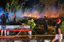 Kebakaran lahan kosong terjadi di Jaga II Desa Maumbi, Kecamatan Kalawat, Kabupaten Minahasa Utara (Minut), Rabu (9/9/2026).