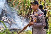 Polres Kepulauan Sangihe terus memperkuat penanganan kebakaran hutan dan lahan (Karhutla) di kawasan Gunung Awu.