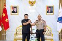 Kapolda Sulawesi Utara (Sulut) Brigjen Pol Yudo Hermanto melakukan kunjungan silaturahmi kepada Gubernur Sulut Yulius Selvanus, Senin (14/9/2026).