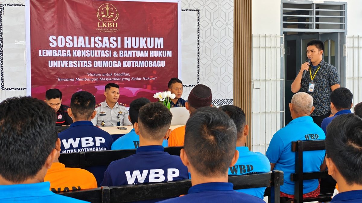 Warga Binaan Pemasyarakatan (WBP) Rutan Kelas IIB Kotamobagu mengikuti sosialisasi hukum di Aula Rutan, Senin (15/9/2026).