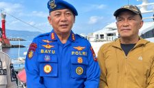 Direktur Polairud Polda Sulut Kombes Pol Bayuaji Yudha Prajas didampingi Direktur Utama (Dirut) PDAM Wanua Wenang Kota Manado saat ini dijabat oleh Meiky Taliwuna, S.E., M.M.