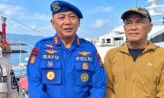Polairud Polda Sulut dan PDAM Wanua Wenang Salurkan 64 Ribu Liter Air Bersih ke Manado Tua dan Siladen