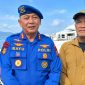 Direktur Polairud Polda Sulut Kombes Pol Bayuaji Yudha Prajas didampingi Direktur Utama (Dirut) PDAM Wanua Wenang Kota Manado saat ini dijabat oleh Meiky Taliwuna, S.E., M.M.