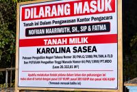 Sengketa kepemilikan lahan seluas 20.332,81 meter persegi di Desa Bantane, Kecamatan Rainis, Kabupaten Kepulauan Talaud, kembali menjadi sorotan.