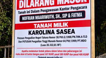 Sengketa kepemilikan lahan seluas 20.332,81 meter persegi di Desa Bantane, Kecamatan Rainis, Kabupaten Kepulauan Talaud, kembali menjadi sorotan.