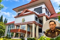 Gedung Kejaksaan Tinggi Sulawesi Utara dan insert Asisten Intelijen Kejati Sulut Eri Yudianto, S.H., M.H.(ist)