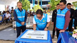 PT PLN (Persero) Unit Pelaksana Pelayanan Pelanggan (UP3) Kotamobagu meresmikan Gedung Pekerjaan Dalam Keadaan Bertegangan (PDKB) Bogani, Rabu (23/9/2026).