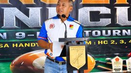 Pangdam XIII/Merdeka Mayjen TNI Mirza Agus membuka Open Tournament Cabang Olahraga (Cabor) Biliar Piala Panglima TNI dalam rangka memperingati HUT ke-81 TNI Tahun 2026.