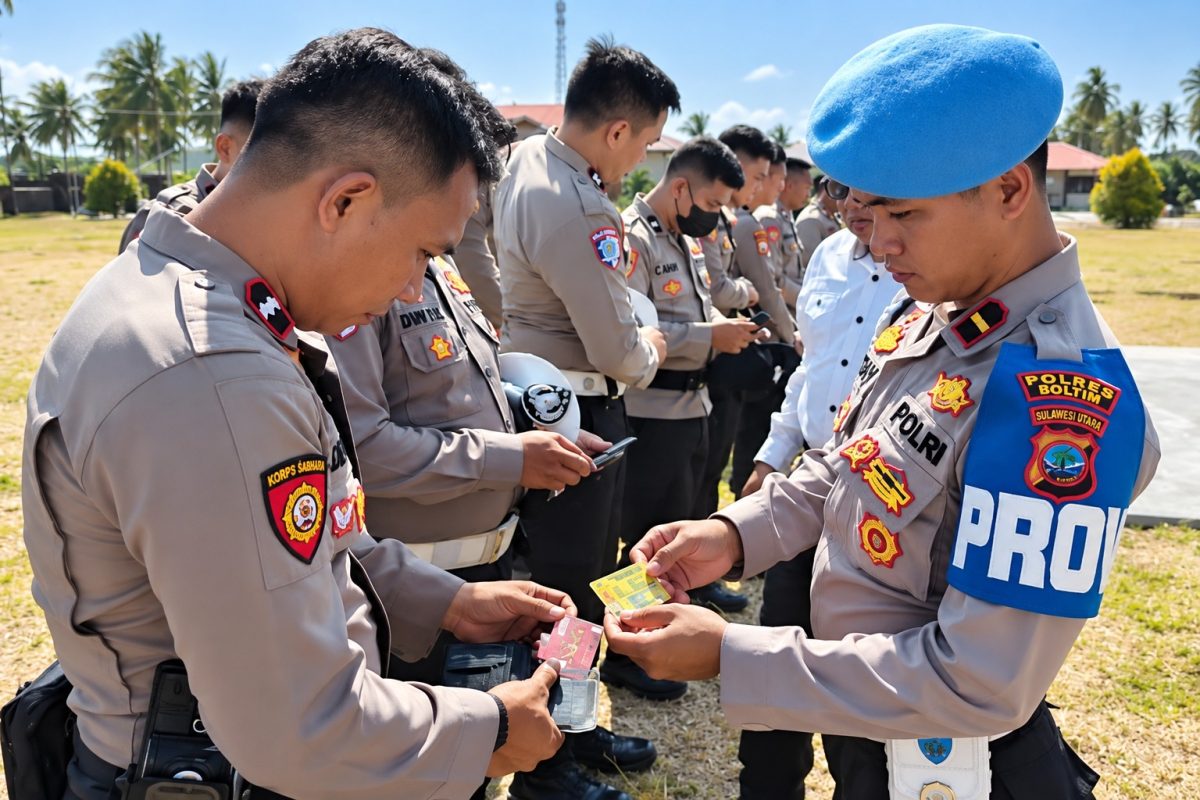 Seksi Profesi dan Pengamanan (Propam) Polres Bolaang Mongondow Timur (Boltim) menggelar Penegakan, Ketertiban, dan Disiplin (Gaktiblin) sebagai bagian dari pengawasan internal terhadap personel Polri.
